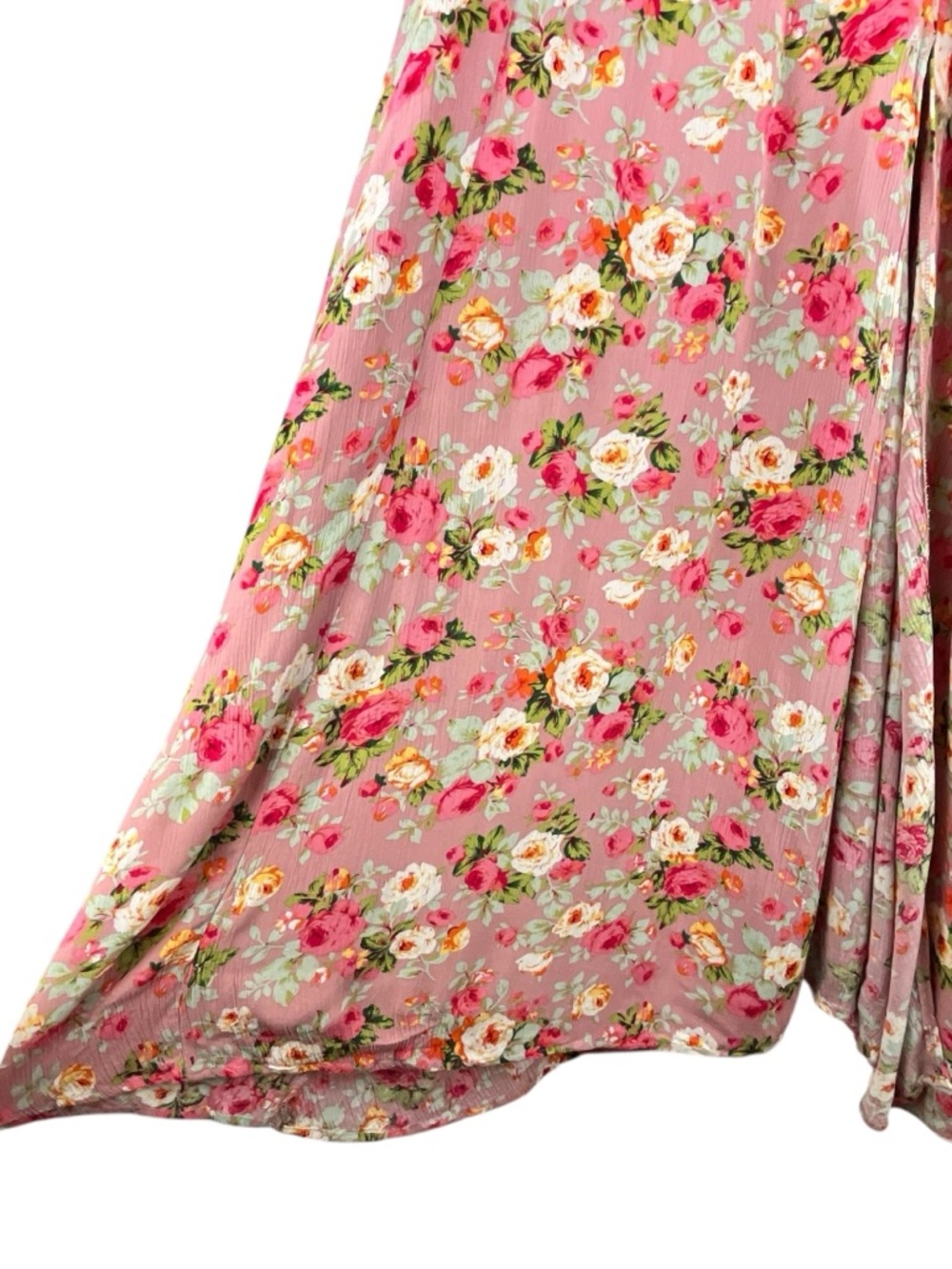 Lulus Everlasting Bliss Blush Floral Maxi Dress Sz L - Picture 6 of 10